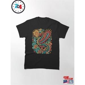 Vibrant Phoenix Art Mystical Rebirth Symbol Classic T-Shirt